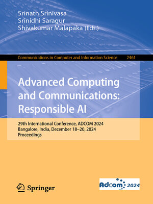 cover image of Advanced Computing and Communications